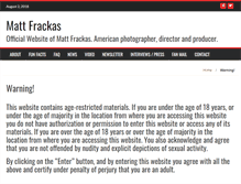 Tablet Screenshot of mattfrackas.com